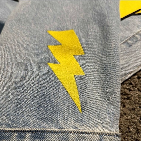 LEVIS X POKÉMON Special Anniversary Denim Jacket/Jean. RARE set! Size Lrg/34/32 - Picture 9 of 12